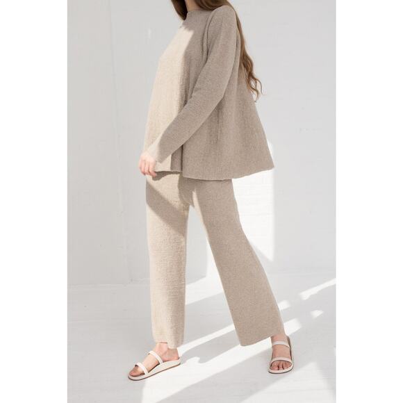 Lauren Manoogian New Miter Pants + Flare Pullover Cotton Pumice Taupe Sz 3 Large - Picture 11 of 16